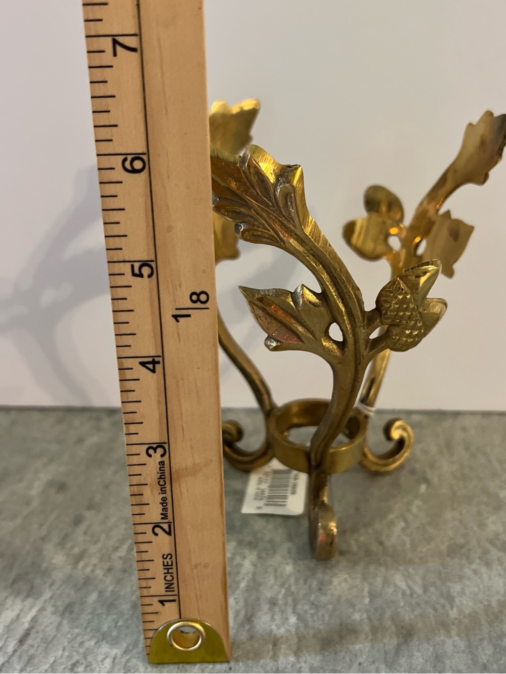 Source Unknown Gold Leaf Decorative Stand - Picture 4 of 7